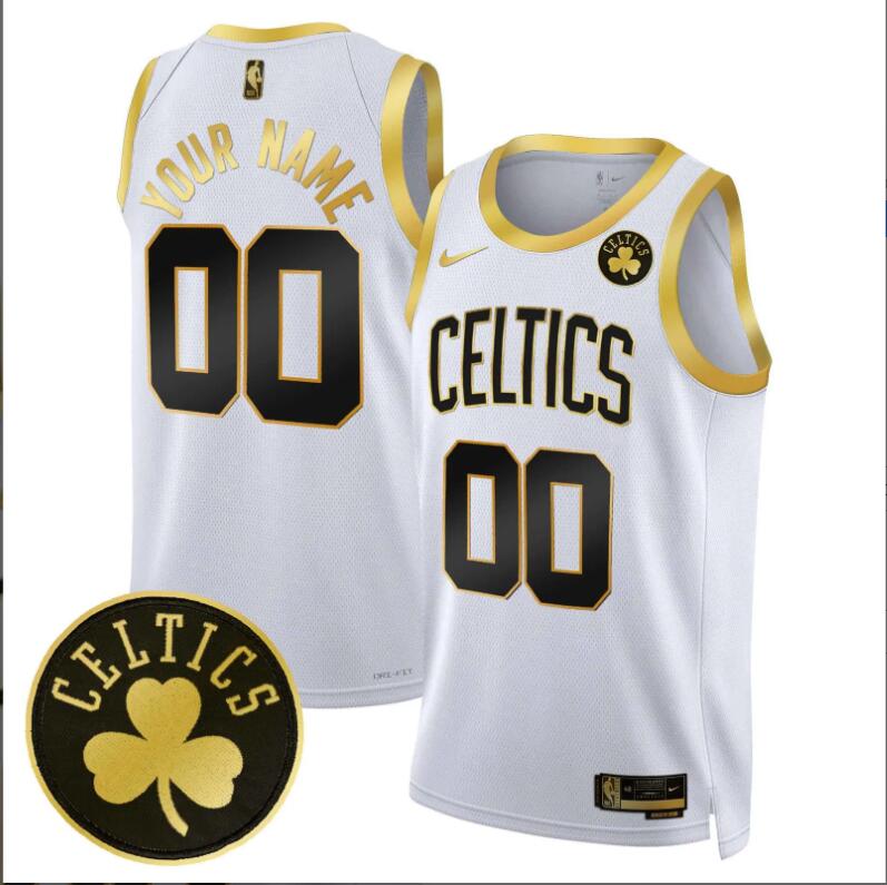 Men Boston Celtics Swingman Custom white 2024 NBA Jersey